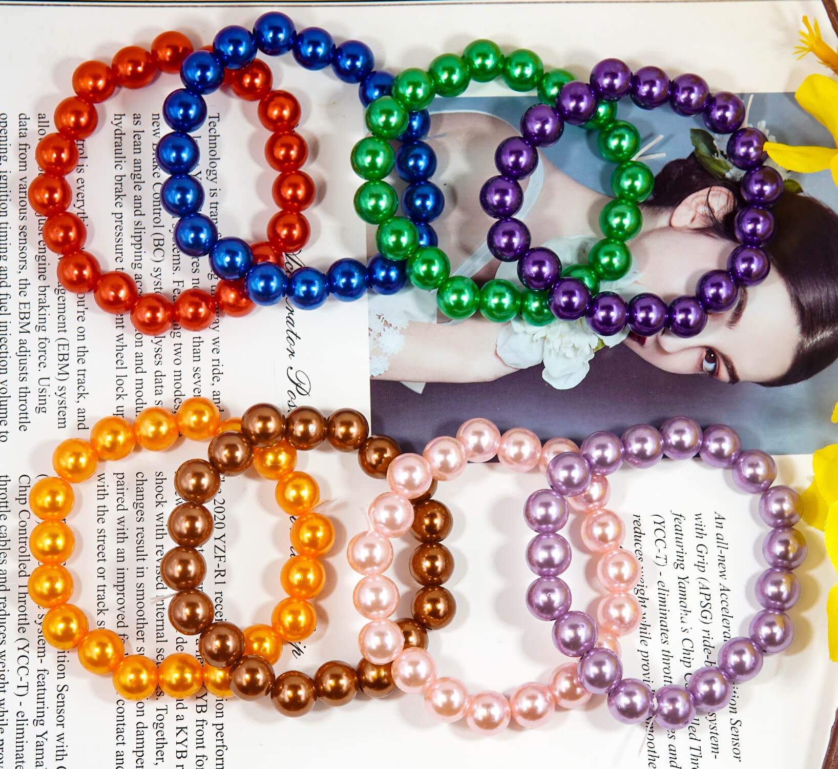 Amazon.com: Orange Pearl Craft Beads, 1750 pcs with Hole Sizes 4mm